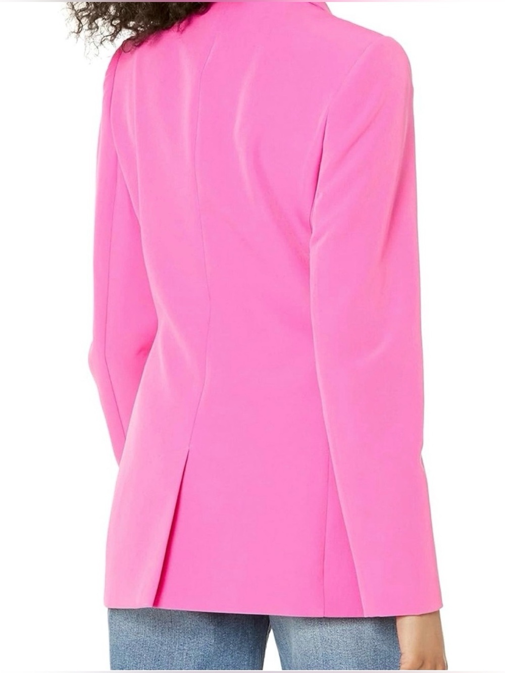 NWT Women's Bright Pink Single-Button Blazer. Perfect for Fall! - Picture 3 of 7